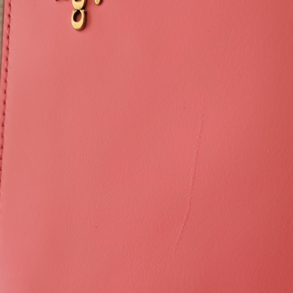 Coach Slim Smooth Pink Leather Wallet - Picture 13 of 14
